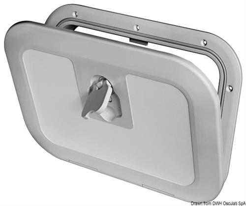 Portello a filo RAL 7042 380 x 280 mm
